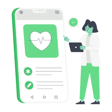 Medical App  Illustration