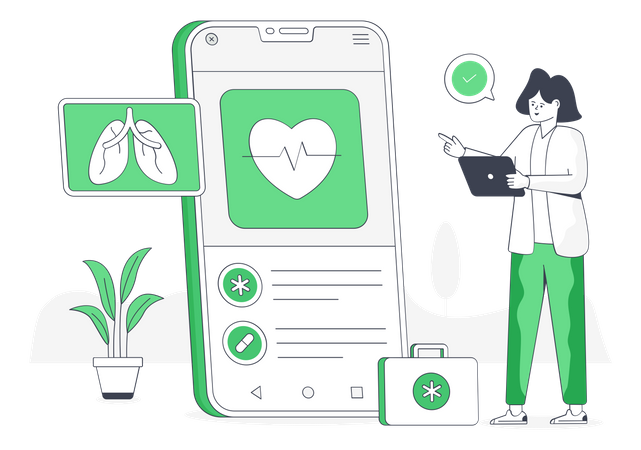 Medical App  Illustration