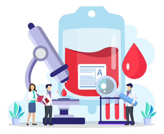 Medical Blood Test  Illustration