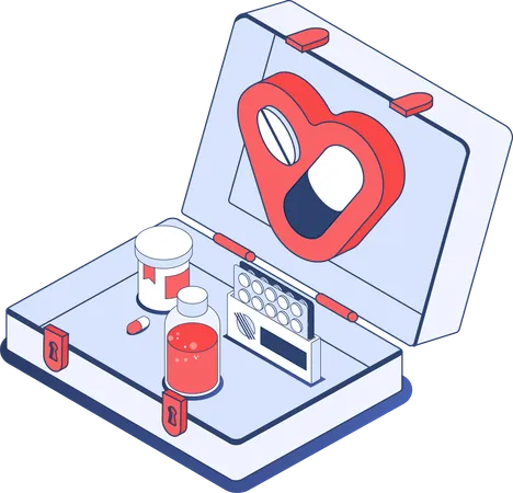 Medical box  Illustration