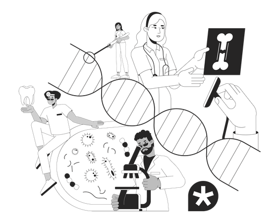 Medical care services  Illustration