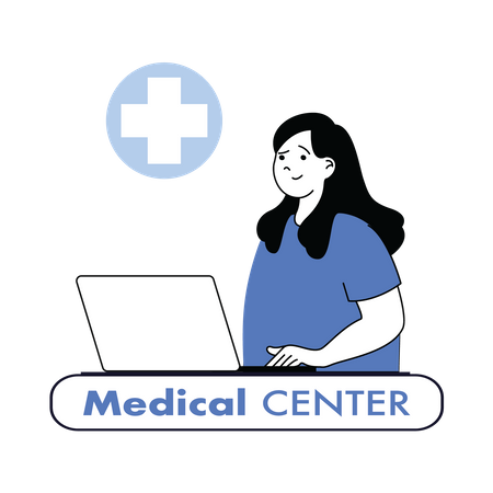 Medical center  Illustration