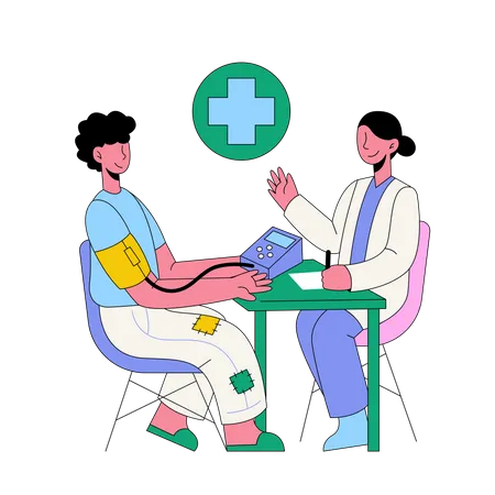 Medical Check Up Consultations Illustration