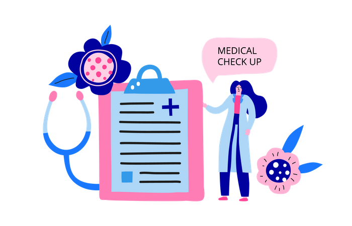 Medical check up  Illustration