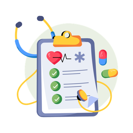 Medical Checklist  Illustration