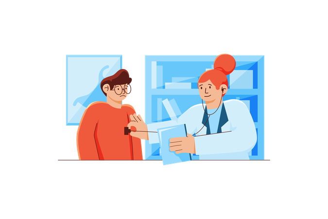 Medical Checkup  Illustration