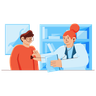 illustrations of medical check up