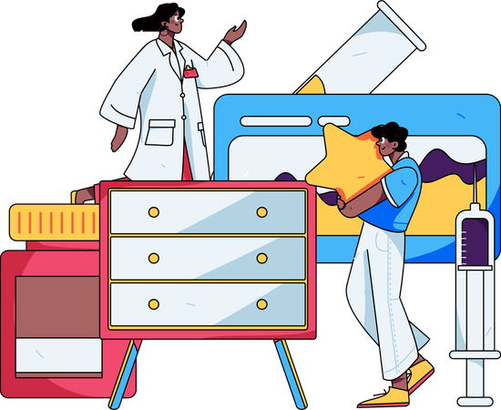 Medical checkup  Illustration