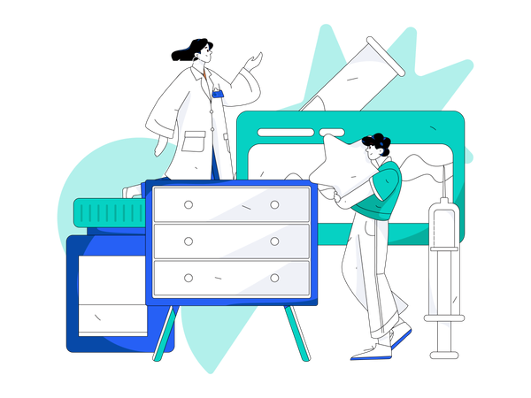 Medical checkup  Illustration