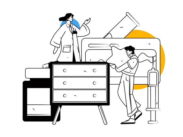 Medical checkup  Illustration