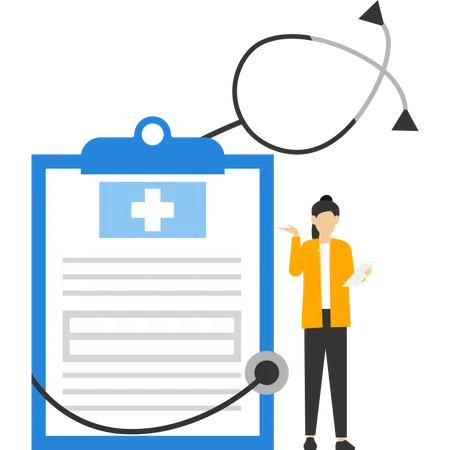 Define Medical Checkup Schedule Health Care Policy Medical Service Annual Checkup Pharmaceutical Medicine Male Doctor Standing Next To Calendar Flat Vector Illustration Illustration
