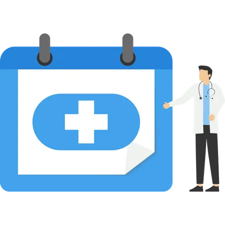 Medical checkup schedule  Illustration