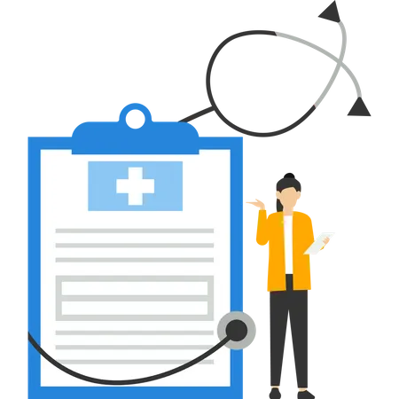 Medical checkup schedule  Illustration