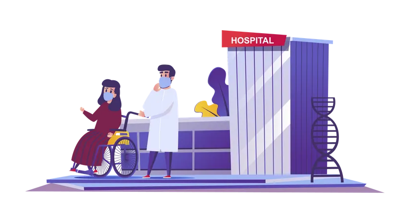 Medical clinic Illustration