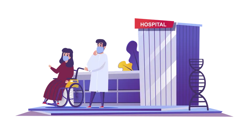 Medical clinic  Illustration