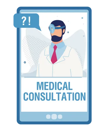Medical consultation Illustration