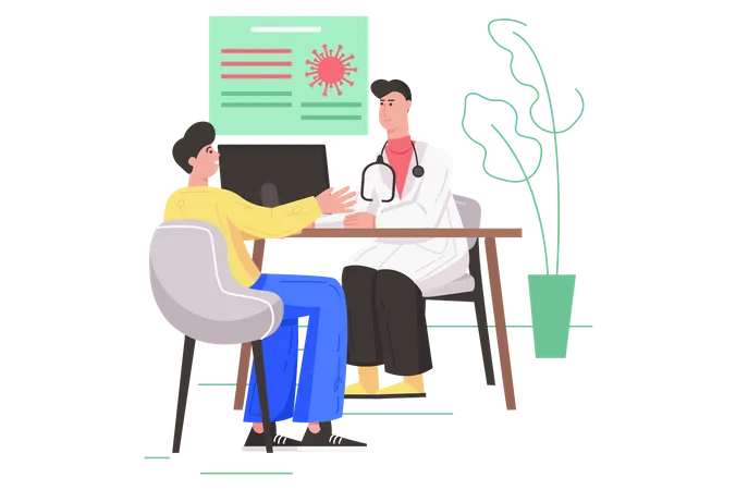 Medical Consultation  Illustration