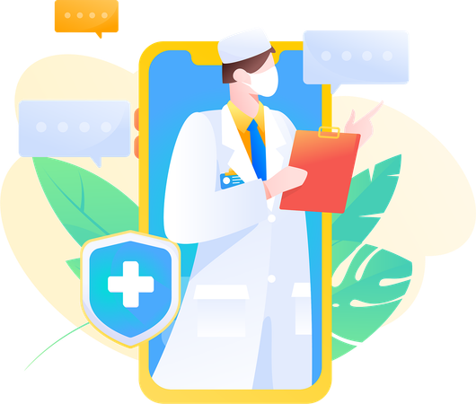 Medical Consultation  Illustration