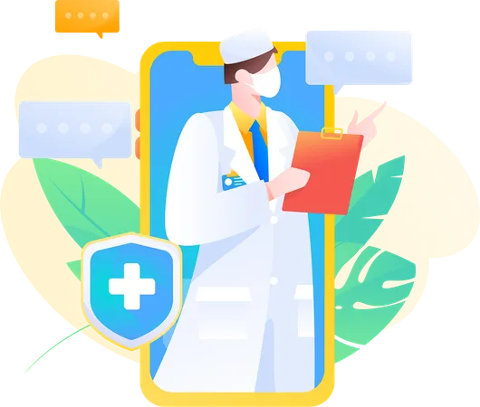 Medical Consultation  Illustration