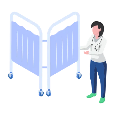 Medical Curtain  Illustration