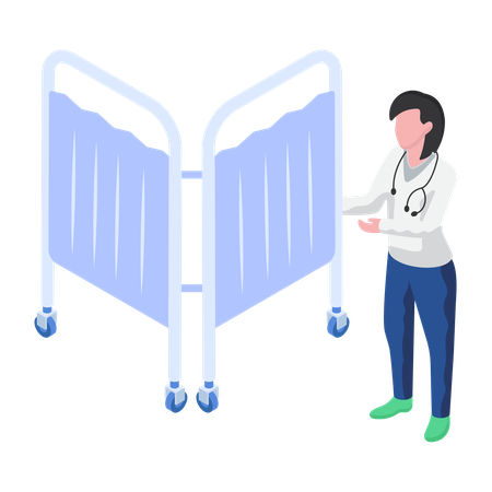 Medical Curtain  Illustration