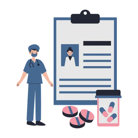 Medical Data  Illustration