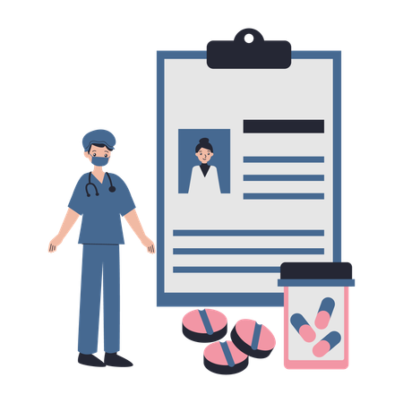 Medical Data  Illustration