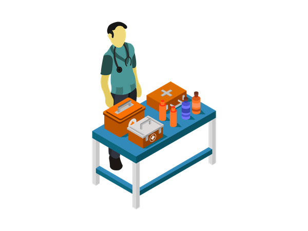 Medical Desk  일러스트레이션
