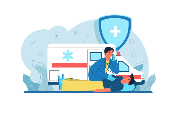Medical emergency  Illustration