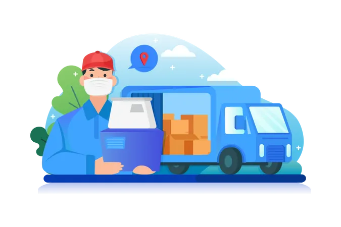 Medical equipment delivery  Illustration