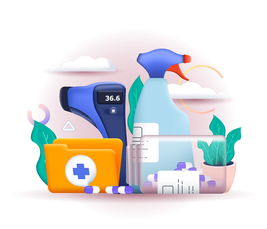 Medical Equipment  Illustration