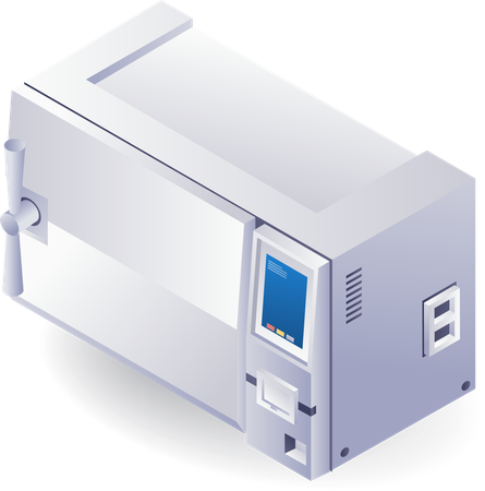 Medical equipment patient Sterilizer  Illustration