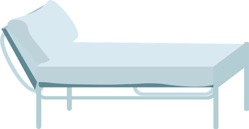 Medical exam table  Illustration