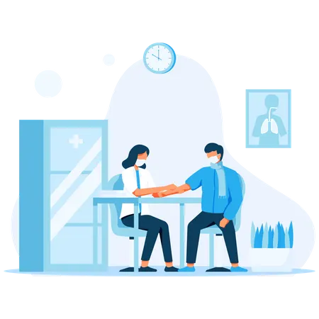 Medical Examination Illustration