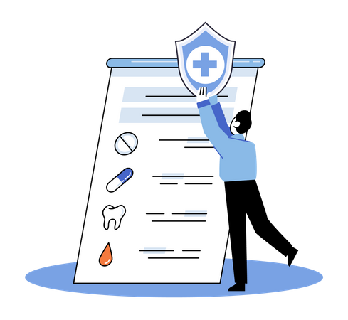 Medical health care program hospital services  イラスト