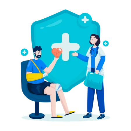 Medical health insurance  Illustration