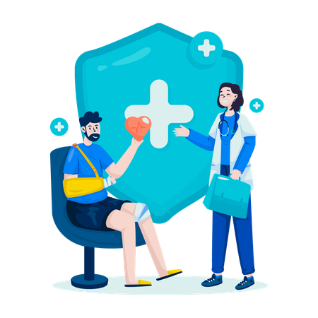 Medical health insurance  Illustration