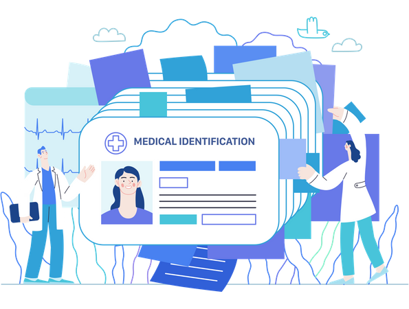 Medical id card  Illustration