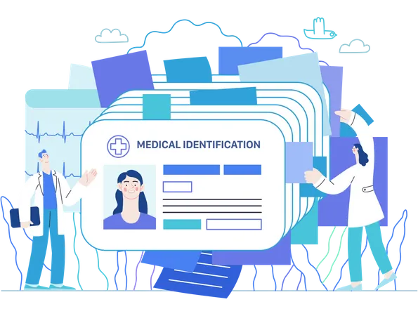 Medical id card  Illustration