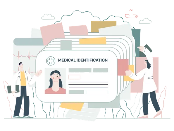 Medical id card  Illustration