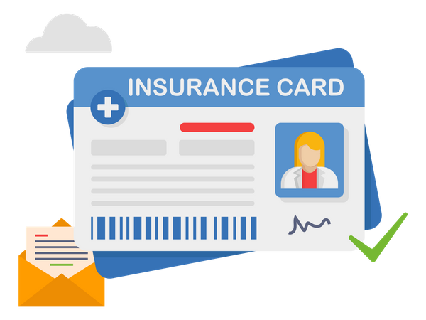 Medical insurance card  Illustration