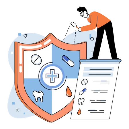 Medical insurance conditions  Illustration