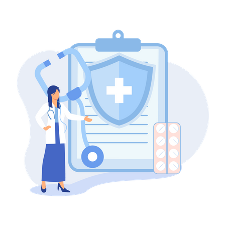 Medical insurance  Illustration