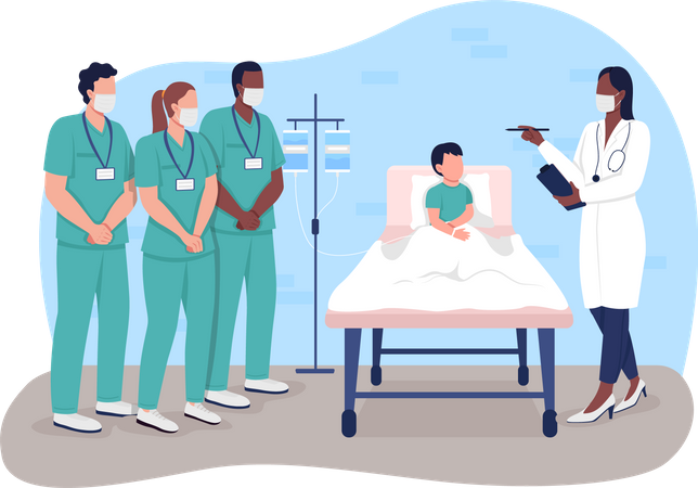 Medical internship  Illustration