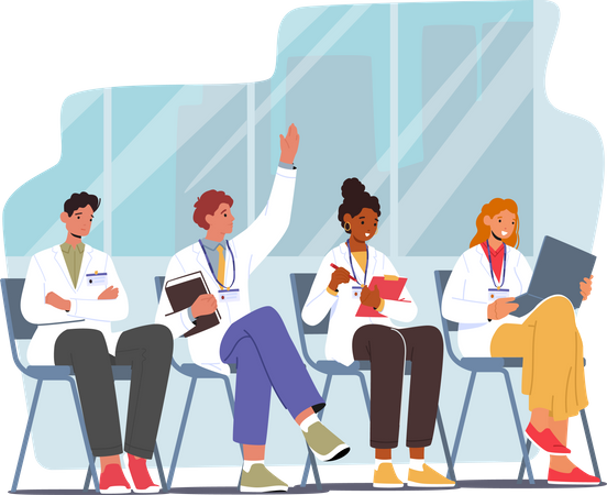 Medical Internship School  Illustration