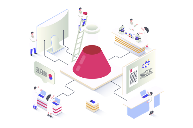 Medical Laboratory  Illustration