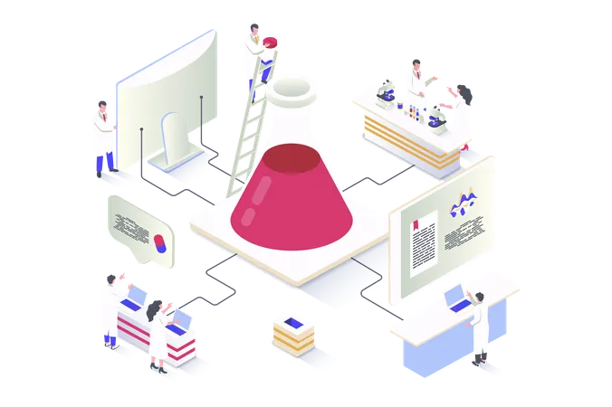 Medical Laboratory  Illustration