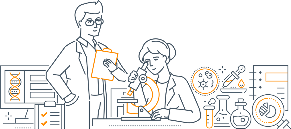 Medical laboratory  Illustration