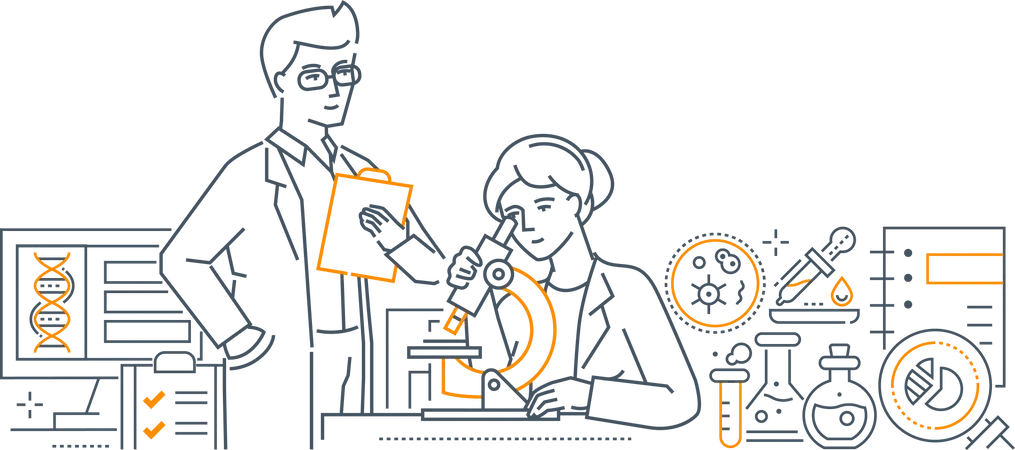 Medical laboratory  Illustration