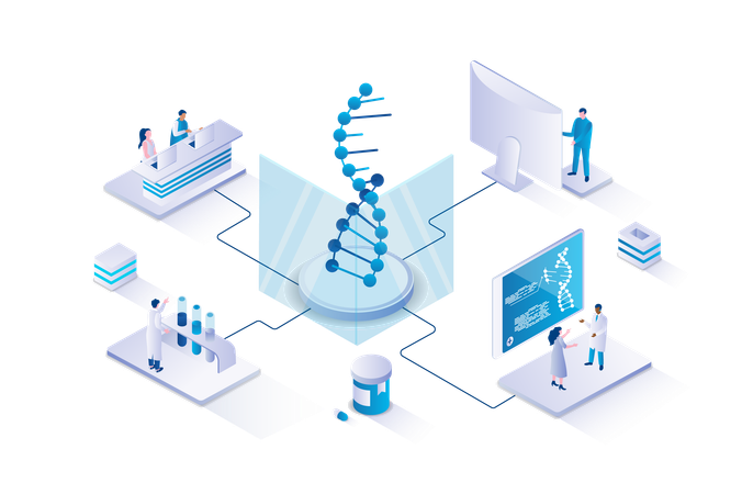 Medical laboratory  Illustration